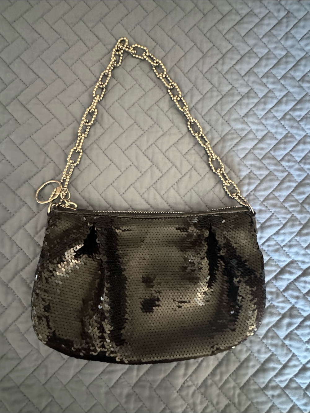Vintage Y2K Coach Poppy Black Sequin Occasion Evening Bag – Style 14368